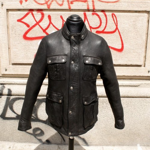 Herren lederjacke schwarz