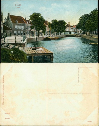 Postkaart sluis kade - postkaart, kade,