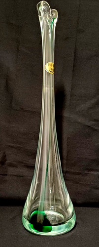 Vintage vase bohemia glas - vintage,