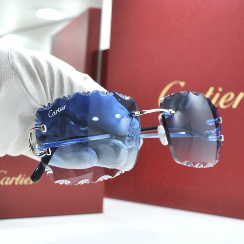 Cartier randlose sonnenbrille - cartier,