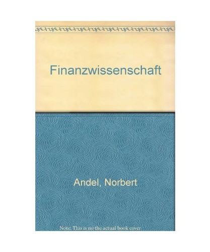Finanzwissenschaft andel - finanzwissenschaft,,