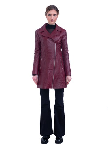 Damen echtleder mantel - mantel, jacke