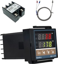 ZREE Digital Temperaturregler REX-C100 larm PID Temperaturregler Kits mit K-Typ