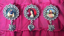 Trachtenbrosche Sissi Oktoberfest Brosche König Ludwig Wies'n Anstecknadel Neu