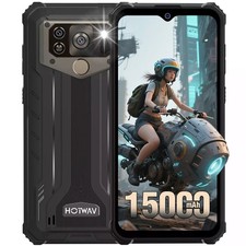 HOTWAV W10 Outdoor Smartphone 15000mAh GPS/Face ID Dual SIM 4G Handy 4GB+32GB