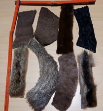 .Echt Fell Rest von verschiedenen Tierarten,  gebraucht, mittlere Stücke