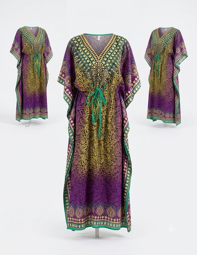 Boho maxi kleid - kleid, kaftan