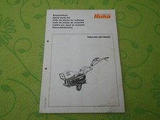Ersatzteilliste Hakorette 220