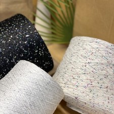 Pailletten BAUMWOLLMISCHUNG Konen Garn Hand Maschinenstricken GRATISVERSAND