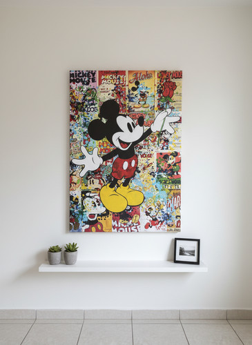 Pop art mickey mouse - art,