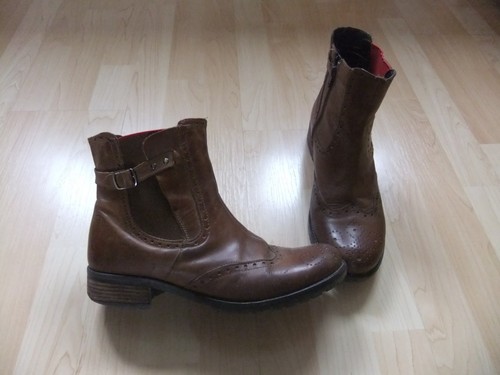 Lederboots stiefeletten - lederboots, /