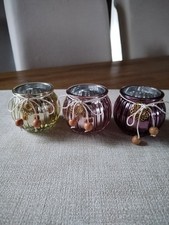3er Set Windlicht