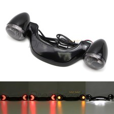 Glänzend schwarz für Harley Road Glide10-20 Rücklicht Blinker Lichtleiste Bremse