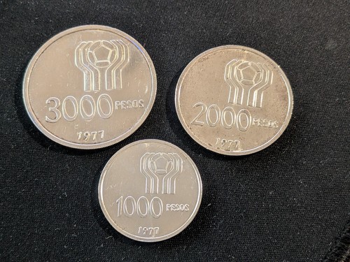 Silbermünzen argentinien - 3x,