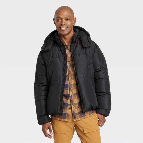 Men heavy puffer jacket all - jacket,