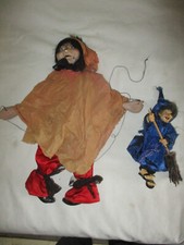 2 Hexen Puppen  zum Aufhängen  Halloween