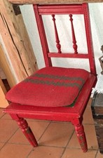 Antiker Walzenstuhl für Kinder um 1900, restaurierungsbedürftig