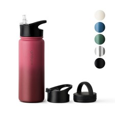 Trinkflasche Edelstahl 500ml Thermo Flasche Sport Isolierflasche Rot Vinsun