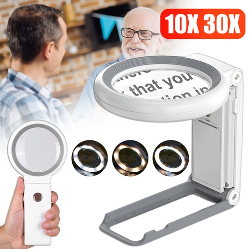 Faltbare led lupe leselupe mit - led,