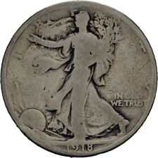 USA Half Dollar 1918 Liberty 11,9 g Silber Original  Münze #BAX262