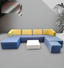 Steelcase B-Free Big Cube 8-teilige Sitzgruppe blau grün Sitzecke Couch et0101
