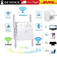 WLAN Repeater Router Range Wifi Verstärker Signal Access Point Booster 1200Mbps