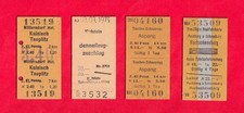 4 Edmonsonsche Fahrkarten 