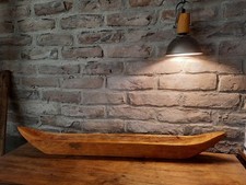 Große alte Holz-Schale, 90cm, Einbaum, Olivenschiff,  Boot