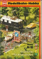 Katalog Busch 1981/82 Modellbahnzubehör Modellautos in HO 1:87 N Z 1