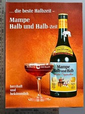 Mampe Halb & Halb Berlin Elefant Original 1967 Vintage Advert Werbung Reklame