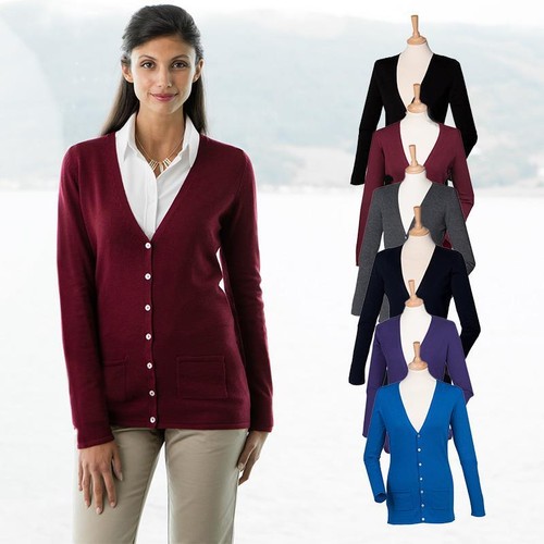 Damen neck cardigan - v-neck,