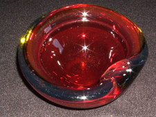 Farbige Glas Schale - Murano aus altem Nachlass - Durchmesser ca. 12 cm