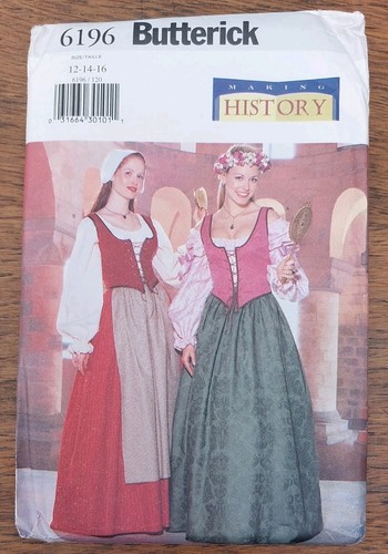 Butterick 6196 16 - 6196, 12-14-16