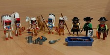 Playmobil, diverse Cowboys & Indianer mit Pferden