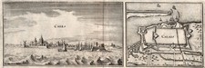 Calais Gesamtansicht Original Kupferstich Merian 1641
