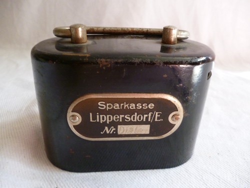 Spardose sparkasse lipperdorf - spardose,