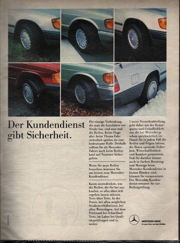 Mercedes werbeanzeige werbung - werbeanzeige,