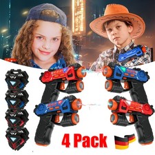 4PCS Laser Tag Guns Set Infrarot Laserpistolen Kinder Spielzeug Pistole Geschenk