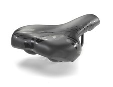 MONTE GRAPPA Nevea Sattel Fahrradsattel Schwarz Trekking Cityrad Sitz 7x7 Stahl
