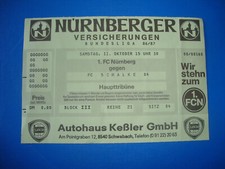 86/87 Ticket 1. FC Nürnberg