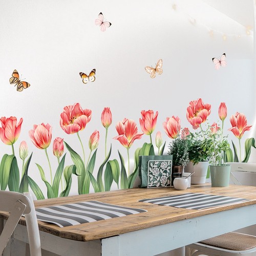 Pvc wandsticker tulpe blume - wandsticker,
