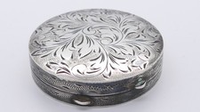 alte Pillendose Silber Dose