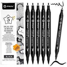 Acrylstifte Schwarz 5er Set