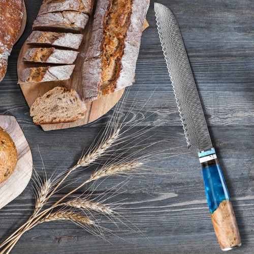 Damaststahl brotmesser mit - brotmesser,