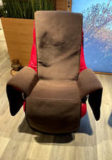 Sesselschoner Relaxsessel, 20% Kaschmirwolle mit 80% Merinowolle, Dunkelbraun