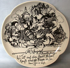 Teller flach 20 cm Rosenthal Form ohne Namen Till Eulenspiegel