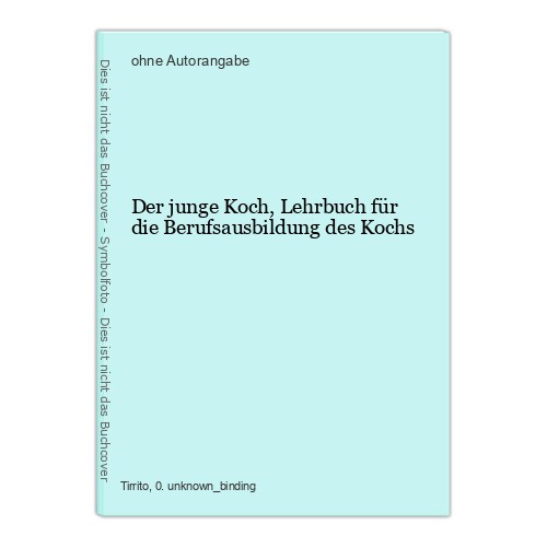 Der junge koch - junge, für