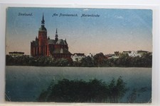 AK Stralsund Am Frankenteich - Marienkirche #PI463