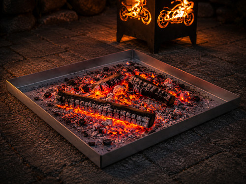 Aschewanne für feuerkörbe - aschewanne,