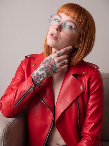 Neu latex bikerjacke - -,